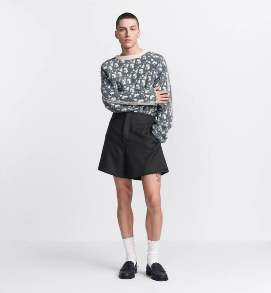 Exclusive Premium Brand Logo Oblique Sweater