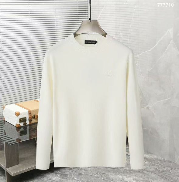 Luxury Design  Solid Pullover With Embroidered Logo