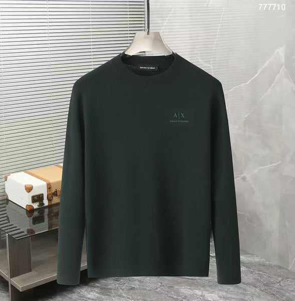 Luxury Design  Solid Pullover With Embroidered Logo