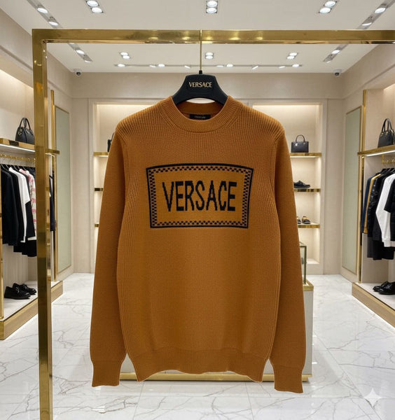 Premium Men's Logo Crew Knit  Pullover