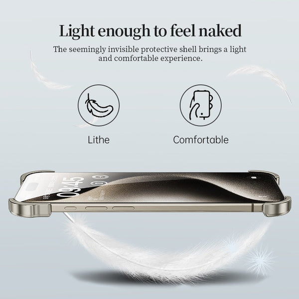 Aluminum Alloy Metal Frame with Camera Rings Cover for iPhone 15 Series