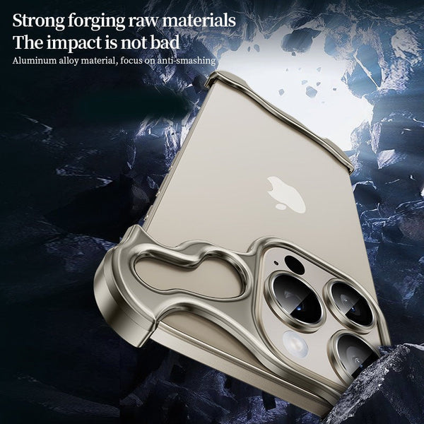 Aluminum Alloy Metal Frame with Camera Rings Cover for iPhone 15 Series