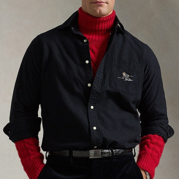 Premium Men Classic Fit Polo Bear Shirt