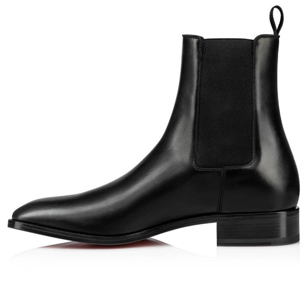Premium Black Leather Chelsea Boots for Men
