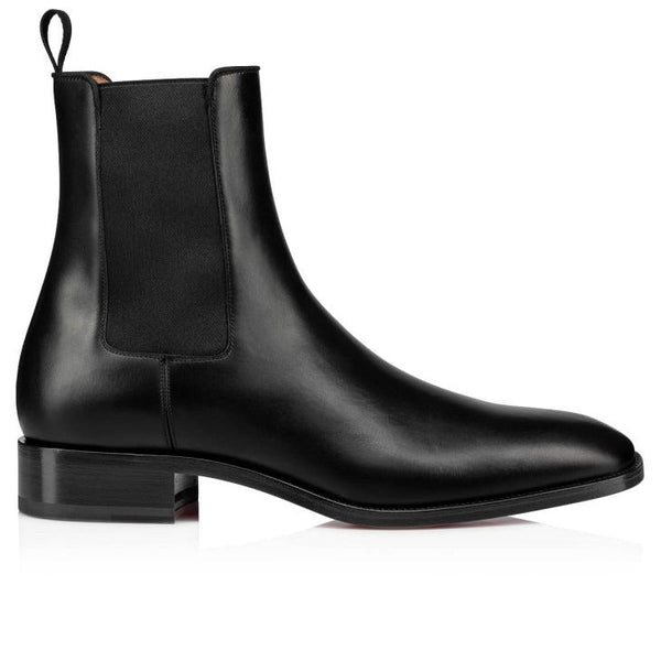 Premium Black Leather Chelsea Boots for Men