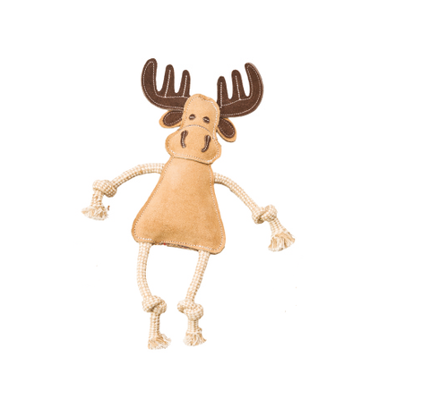 Premium Quality Natural Wigglies Randier Leather Toy for Dogs