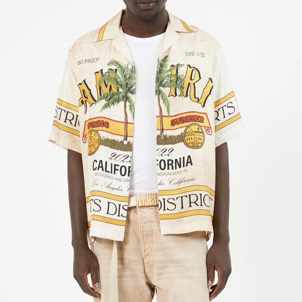 Men Latest Short Sleeve Rum Label Shirt