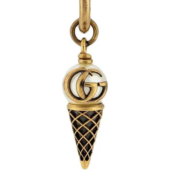 Premium Double G Cone Drop Earring
