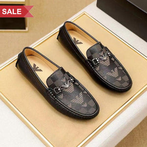 All Over Monogram Print Loafers