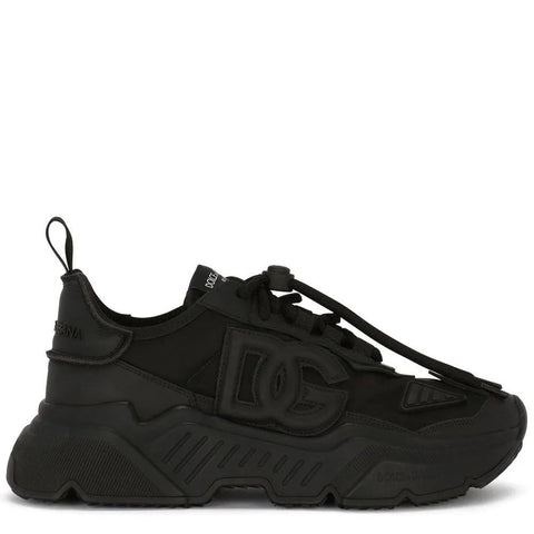 Imported Luxury Chunky Sneakers – Premium All-Black Designer Footwear