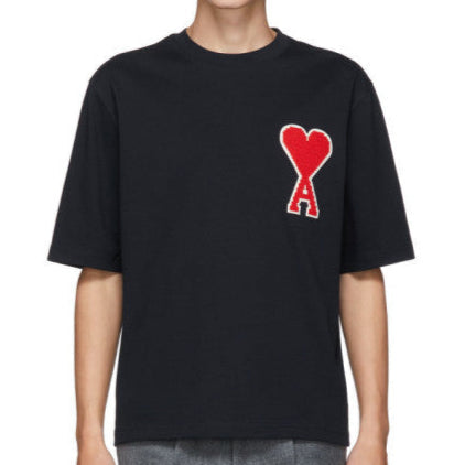 Premium  Mattiussi Navy Ami De Coeur Patch T-Shirt