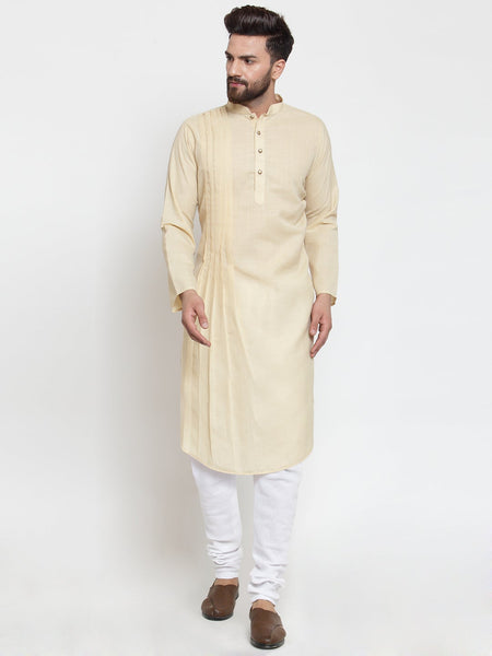 Designer Full Sleeve Linen Kurta Pajama Set