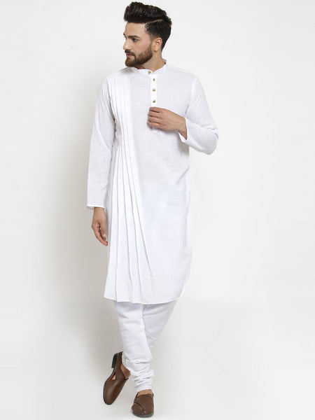 Designer Full Sleeve Linen Kurta Pajama Set