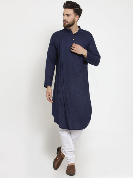Designer Full Sleeve Linen Kurta Pajama Set