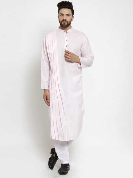 Designer Full Sleeve Linen Kurta Pajama Set