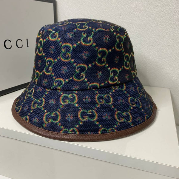 Premium Leather-trim Supreme Canvas Bucket Hat
