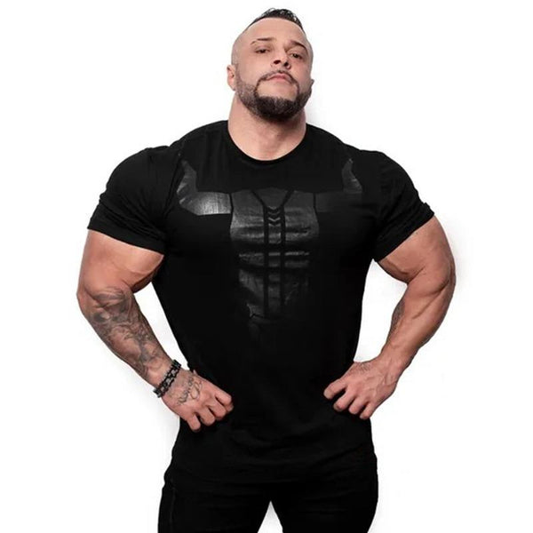 Men Gyms Fitness Bodybuilding Slim T-shirt