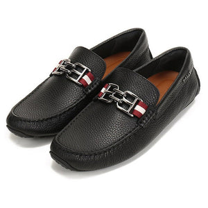 Men Premium Look Loafers with Metal Initial Logo