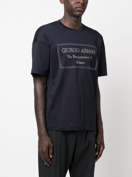 Borgonuovo 11 crew-neck Branded T-shirt