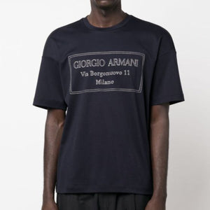 Borgonuovo 11 crew-neck Branded T-shirt