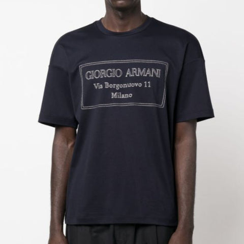 Borgonuovo 11 crew-neck Branded T-shirt