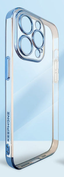 Electroplated Silicone Transparent Back Case Cover for 14 Series