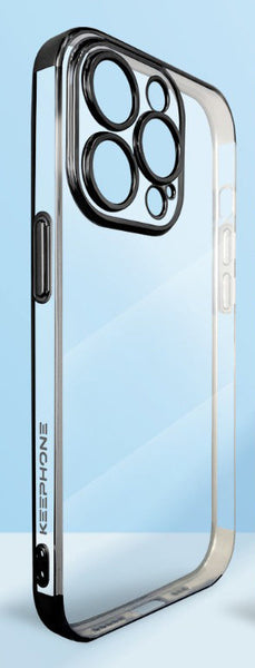 Electroplated Silicone Transparent Back Case Cover for 14 Series