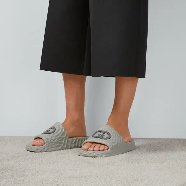 Premium  Interlocking G Slide Sandal Rubber
