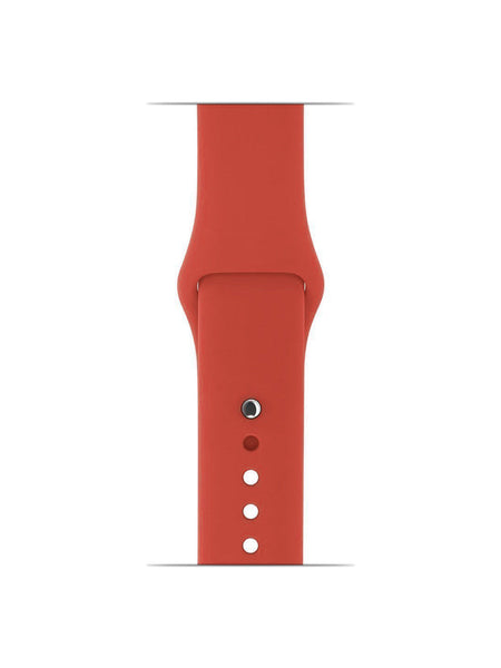 iWatch Soft Silicone Strap Compatible with Apple Watch (Coral)