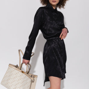 Premium Silk Monogram  Branded  Dress