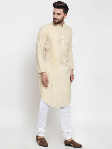 Designer Full Sleeve Linen Kurta Pajama Set