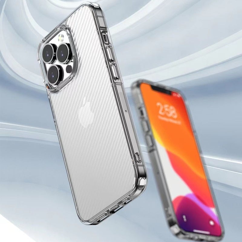 Transparent Carbon Case For Apple iPhone