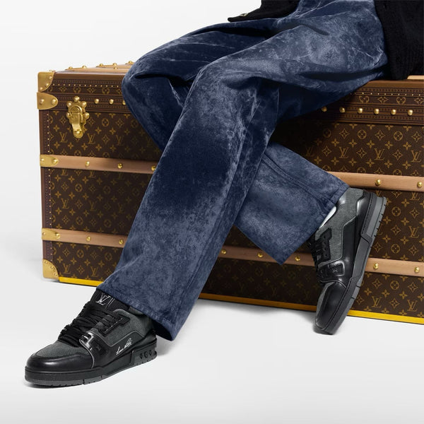 Imported Brand  All-Black Luxury Sneakers
