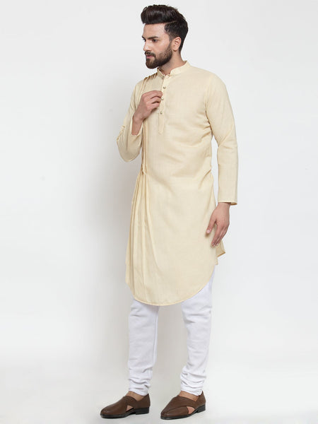 Designer Full Sleeve Linen Kurta Pajama Set