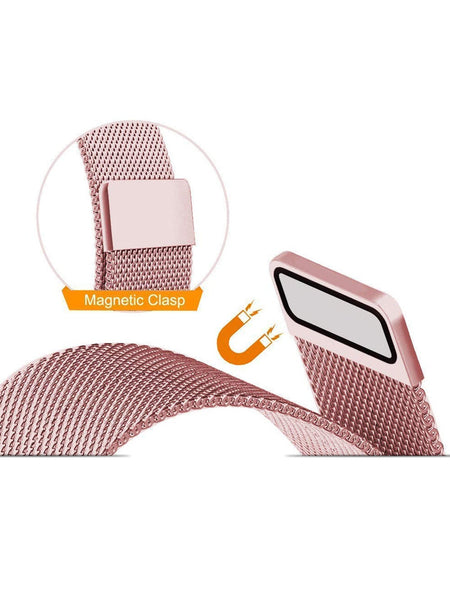 Stainless Steel Watch Strap for Apple Watch Series 5/4/3/2/1(Rose Gold)