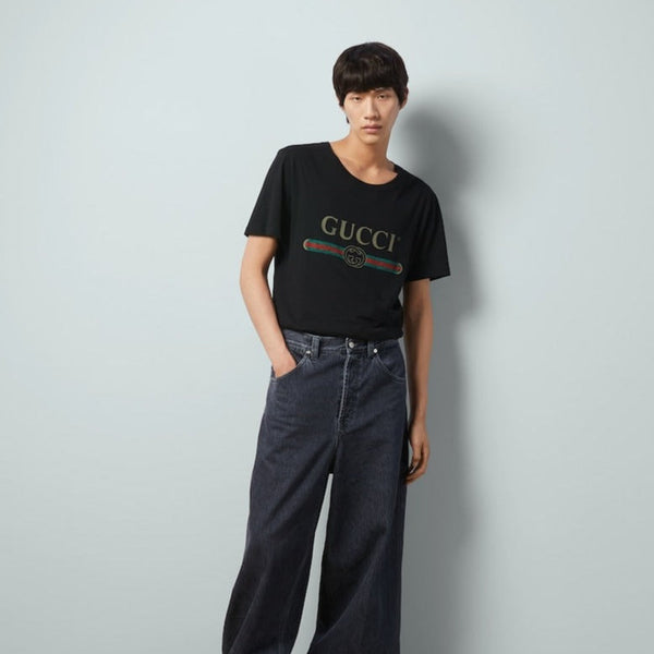 Oversized Washed T-shirt With Logo