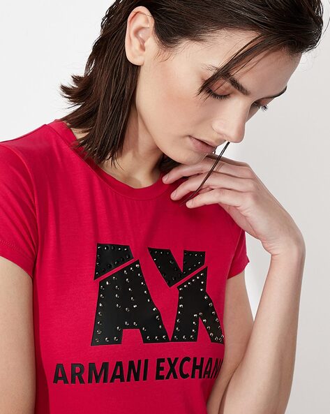 Logo Print Slim Fit Crew-Neck T-shirt