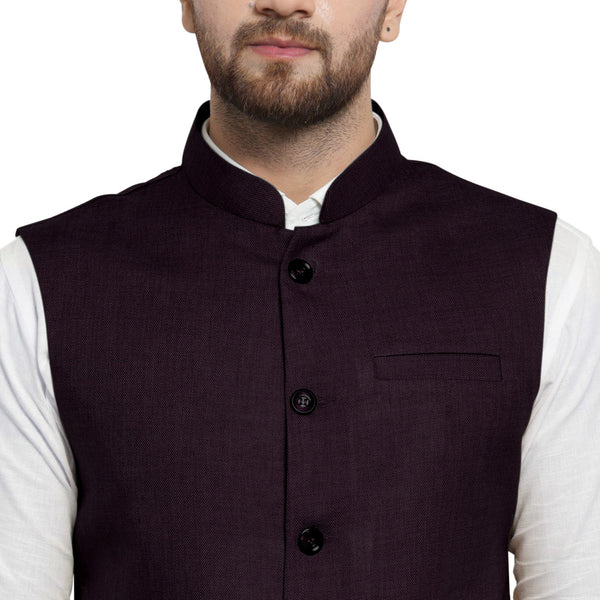Luxury at Less Navy Blue Nehru jacket For Men Stylish Latest Design Suitable for Ethnic Wear/Wedding Wear/ Formal Wear/Casual Wear