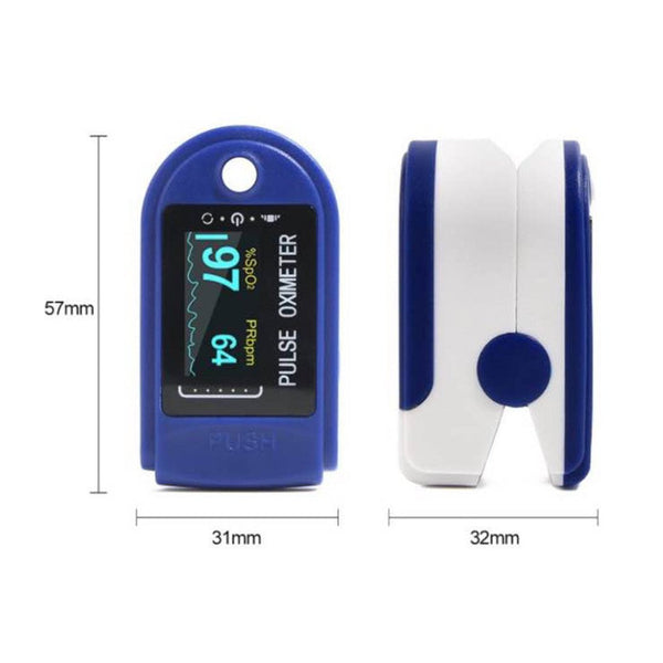 Fingertip Pulse Oximeter Blood Oxygen Saturation and Heart Rate Monitor