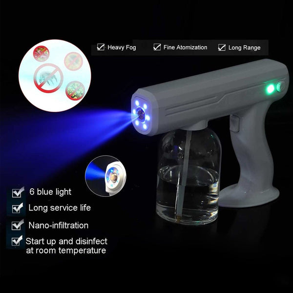 Rechargeable Wireless Sanitizer Gun Ninth Generation Nano Blue Light Atomizer