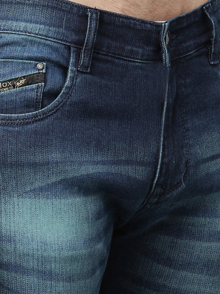 Men Blue Slim Fit Mid-Rise Clean Look Stretchable Jeans