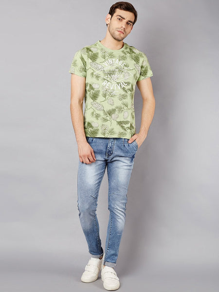 Men Blue Slim Fit Mid-Rise Clean Look Stretchable Jeans