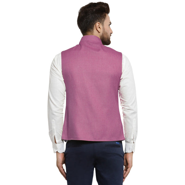 Luxury at Less Lavender Nehru jacket For Men Stylish Latest Design Suitable for Ethnic Wear/Wedding Wear/ Formal Wear/Casual Wear