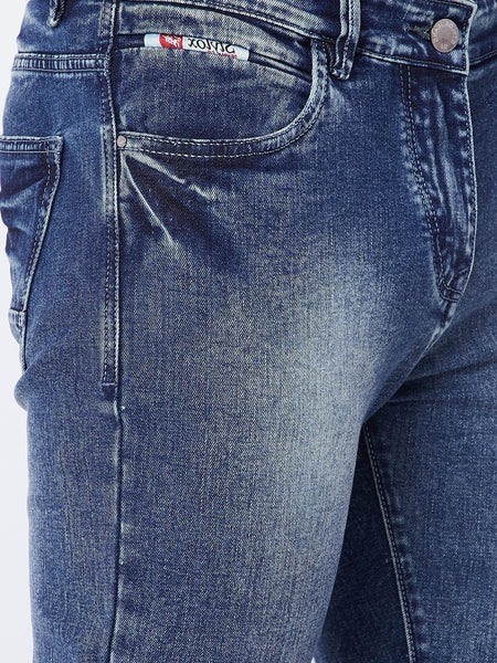 Men Blue Slim Fit Mid-Rise Clean Look Jeans