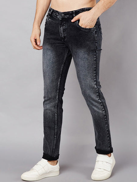 Men Black Slim Fit Mid-Rise Clean Look Stretchable Jeans
