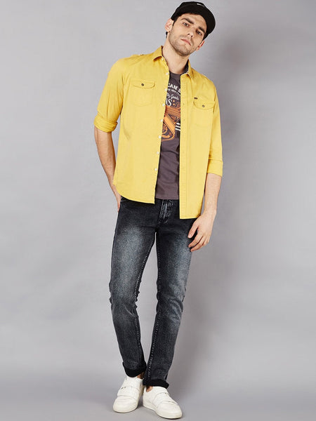 Men Black Slim Fit Mid-Rise Clean Look Stretchable Jeans