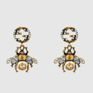 Luxury Bee earrings with Interlocking G
