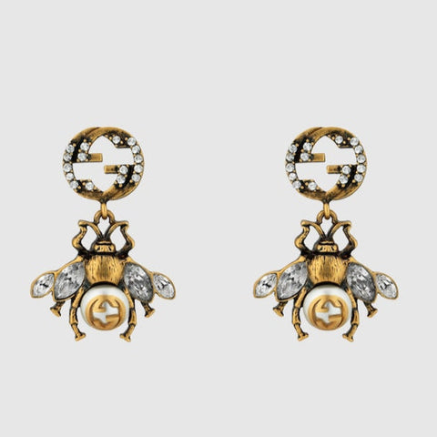Luxury Bee earrings with Interlocking G