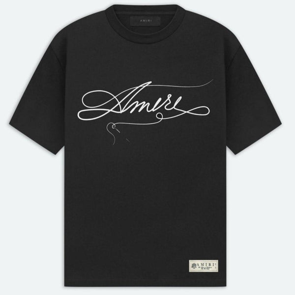 Premium Stitch logo-Print Drop Shoulder T-shirt