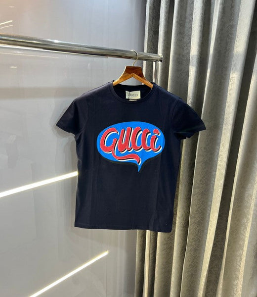 Premium  Metal Logo Print Cotton T-Shirt